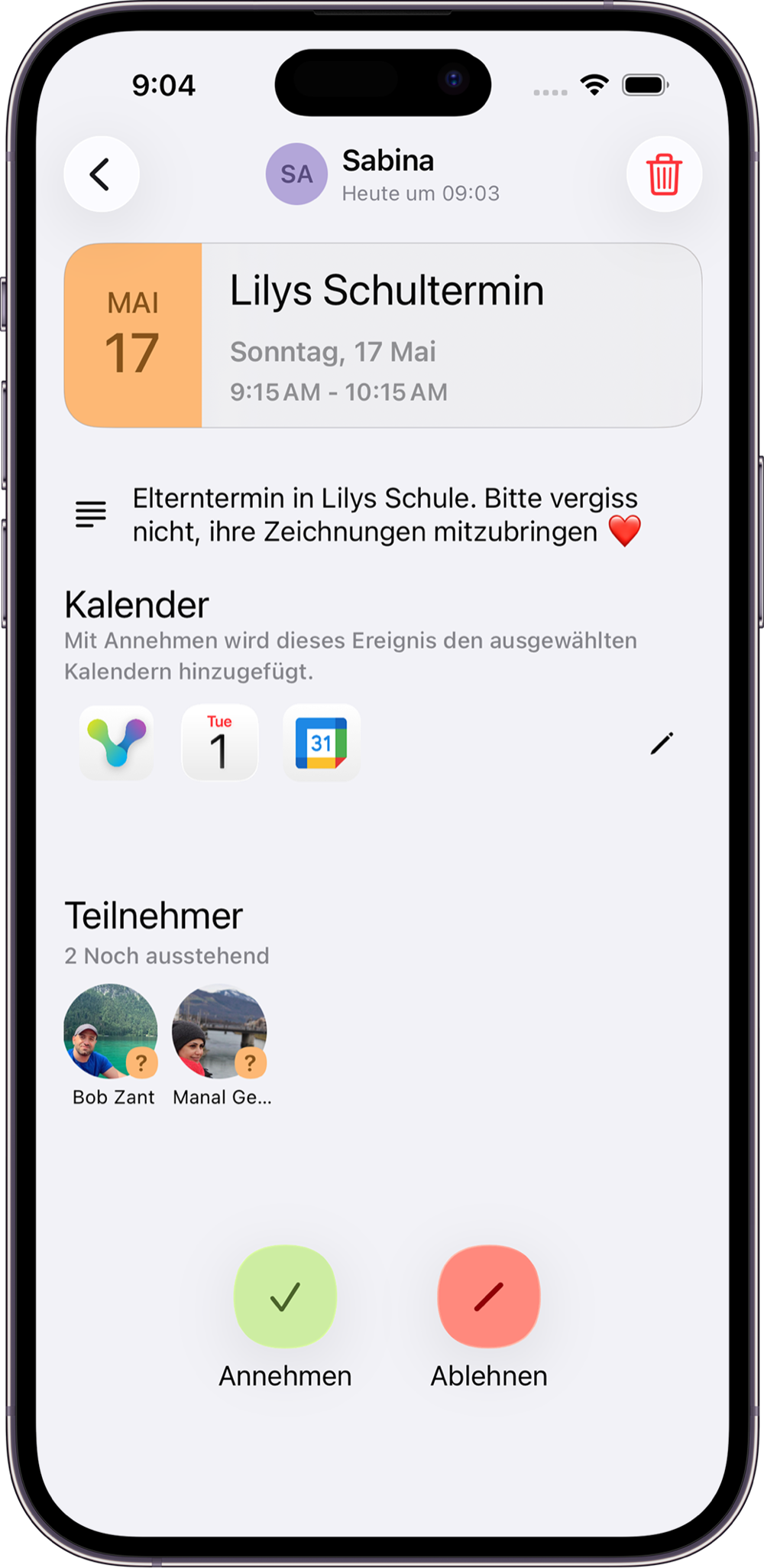 VerbinderApp on iPhone
