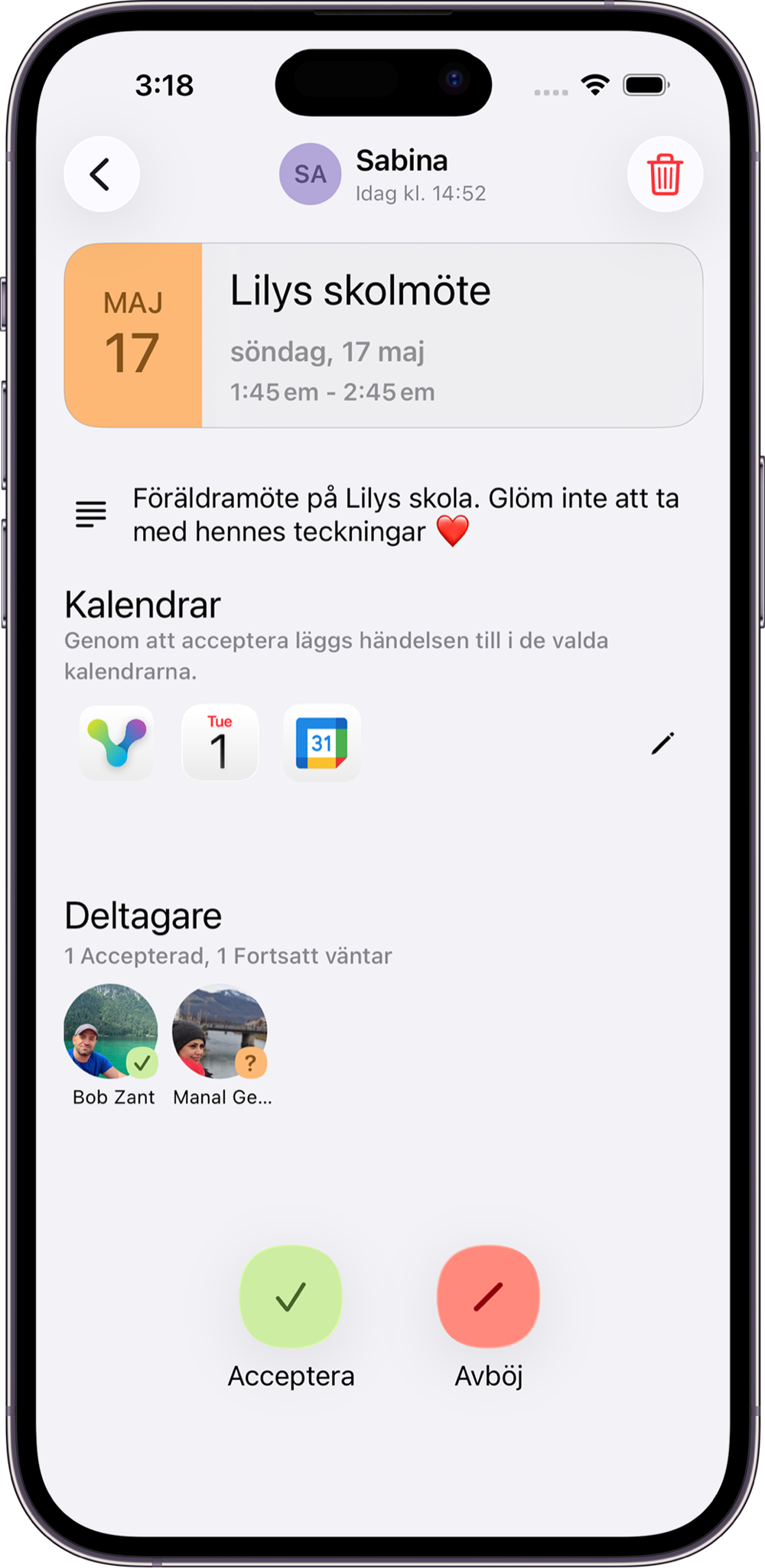 VerbinderApp on iPhone
