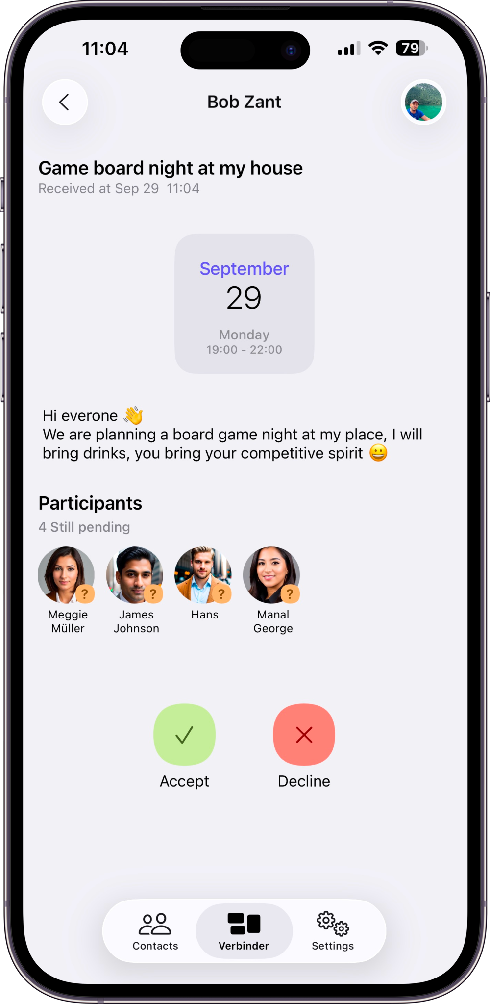 VerbinderApp Dashboard